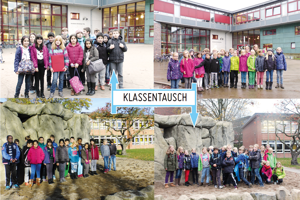 Zwei Klassen tauschen für einen Tag ihre Schulen, die Stadtteile und ihr Leben, Foto: FUNDUS THEATER