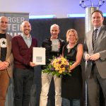 Gewinner mit Senator und Jury