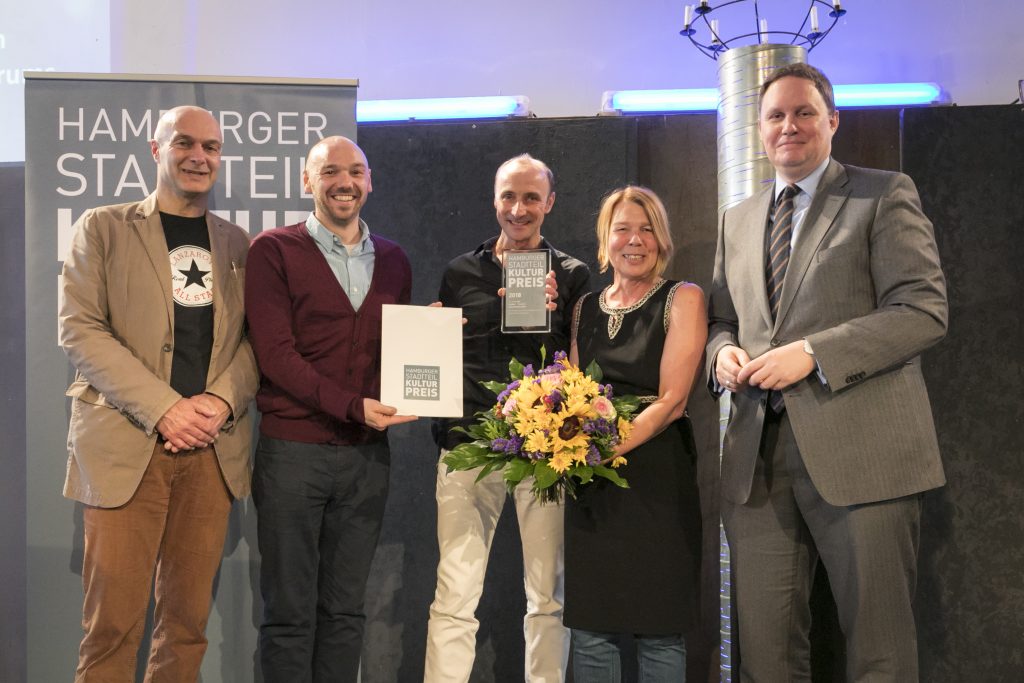Gewinner mit Senator und Jury